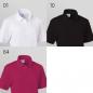 Preview: Berufsbekleidung Poloshirt Damen schwarz oder berry Leiber