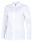 Preview: Leiber Damen Kochhemd weiß langarm