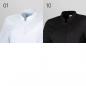 Preview: Leiber Damen Kochhemd schwarz kurzarm (Abbildung jedoch in weiß)