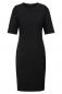 Preview: Damen Etuikleid schwarz Rundhals V-Ausschnitt Premium Greiff Kleid