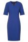 Preview: Damen Etuikleid Rundhals V-Ausschnitt Premium Greiff Kleid