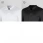 Preview: Herren Kochhemd schwarz langarm Druckknöpfe Stretch (Abbildung jedoch mit weiß)