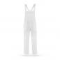 Preview: HACCP Latzhose, Druckknöpfe, weiß