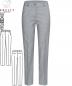 Preview: Greiff Damen Hose hellgrau MODERN Slim Fit