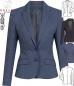 Preview: Greiff Blazer Damen Pinpoint Modern Slim Fit