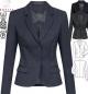 Preview: Greiff Damen Blazer BASIC 2-Knopf Slim Fit