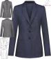 Preview: Greiff Damen Jersey Blazer Casual 2-Knopf blau meliert