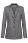 Preview: Greiff Damen Jersey Blazer Casual 2-Knopf grau meliert