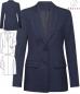 Preview: Greiff Blazer Damen Pinpoint marine Modern Regular Fit