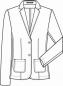 Preview: Jersey Damen Kurzblazer Greiff Casual 2-Knopf glencheck