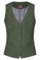 Preview: Greiff Damen Weste olivgrün Premium 4-Knopf Regular Fit
