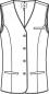 Preview: Damen Weste Regular Fit Greiff Basic 4-Knopf