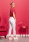 Preview: 7/8-5-Pocket-Röhren-Jeans Damen weiß Stretch