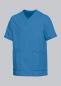 Preview: Schlupfkasack Stretch azurblau halbarm Damen & Herren