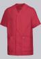 Preview: Kasack Stretch rot halbarm Herren & Damen