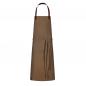 Preview: Latzschürze mit Tasche Canvas washed