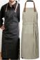 Preview: Latzschürze mit Tasche Canvas washed EINZELN