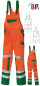 Preview: Warnschutzlatzhose warnorange/grün