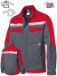 Preview: Warnschutzjacke dunkelgrau/rot