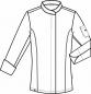 Preview: Damen Kochjacke taupe langarm Greiff Stretch