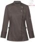 Preview: Kochjacke taupe Damen langarm Jersey-Rücken Greiff