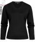 Preview: Greiff Damen-Pullover schwarz V-Ausschnitt