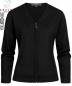 Preview: Greiff Damen-Strickjacke, V-Ausschnitt, schwarz