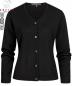 Preview: Greiff Damen-Strickjacke  schwarz, Knopfleiste