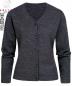 Preview: Greiff Damen-Strickjacke anthrazit, Knopfleiste