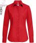 Preview: Greiff Damen-Bluse rot langarm Basic Regular Fit