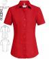 Preview: Greiff Bluse kurzarm rot, Basic