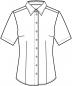 Preview: Damen Bluse Greiff Leasing kurzarm Slim Fit
