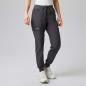 Preview: Damen-Schlupfhose graphit slimfit Stretch Arbeitshose mit Gummizug