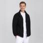 Preview: Herren Fleecejacke schwarz Regular Fit farbig