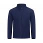 Preview: Herren Fleecejacke marineblau Regular Fit farbig