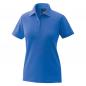 Preview: Poloshirt königsblau Damen Stretch kurzarm