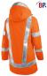 Preview: Warnschutzjacke Damen orange Wetterschutzjacke