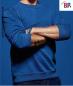 Preview: BP® Sweatshirt königsblau unisex, 1/1 Arm, farbig einzeln, Langarm
