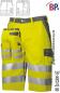 Preview: BP® Kurze Hose Warnschutz Shorts gelb/grau