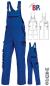Preview: Latzhose königsblau/dunkelblau