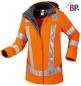 Preview: Warnschutzjacke Damen orange Wetterschutzjacke