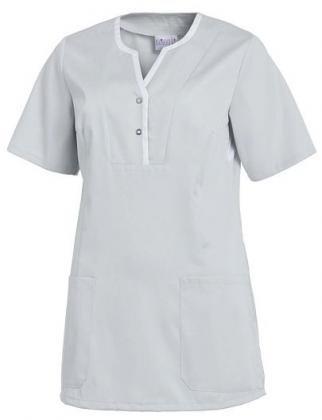 Preview: Schlupfkasack Damen kurzarm farbig/weiß