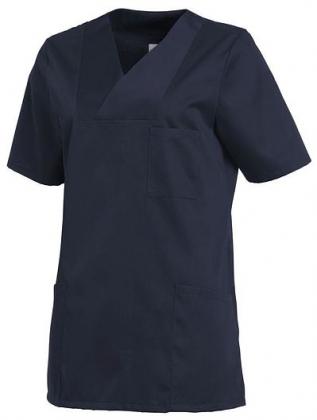 Preview: Damen Schlupfkasack marine kurzarm Leiber