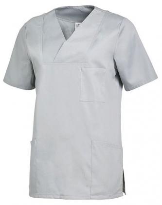 Damen Schlupfkasack silbergrau kurzarm Leiber