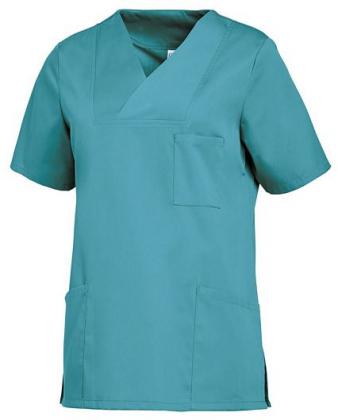 Damen Schlupfkasack petrol kurzarm Leiber