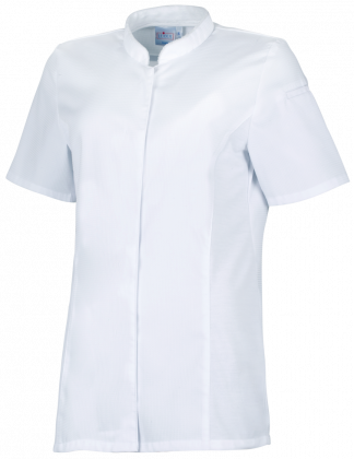 Leiber Damen Kochhemd schwarz kurzarm (Abbildung jedoch in weiß)