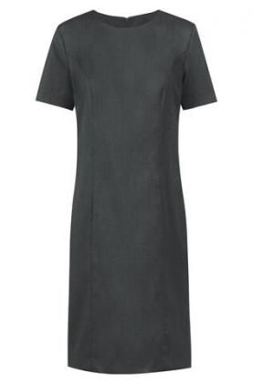 Preview: Damen Etuikleid Greiff Rundhals-Ausschnitt Basic