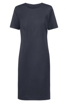 Preview: Damen Etuikleid Greiff Rundhals-Ausschnitt Basic