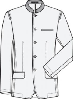 Greiff Sakko Stehkragen Jersey Landhaus 5-Knopf