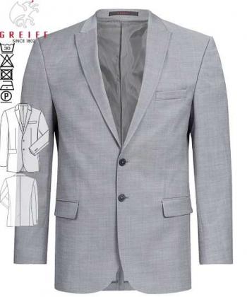 Preview: Herren Sakko hellgrau Greiff MODERN